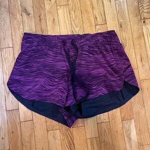 Women's Purple and Black Shorts #396